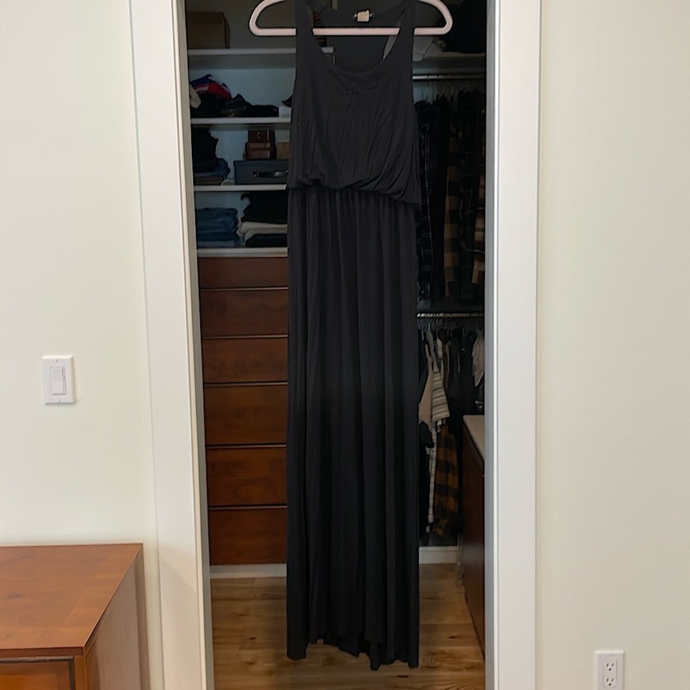 See You Monday Black Maxi Dress